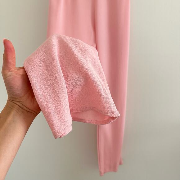 NWT Flynn Skye Parker Strapless Split Neck Straight Leg Jumpsuit Pink XS - Picture 5 of 10